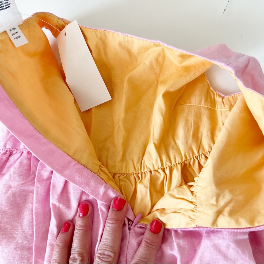GAP Girl’s New Pastel Pink & Yellow Floral Dress NWT - Picture 6 of 16